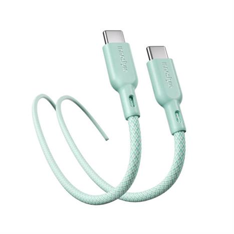 Cáp sạc nhanh và truyền dữ liệu Type-C - Type-C 60W 1.5m Innostyle ICC150GN Màu Xanh lá
