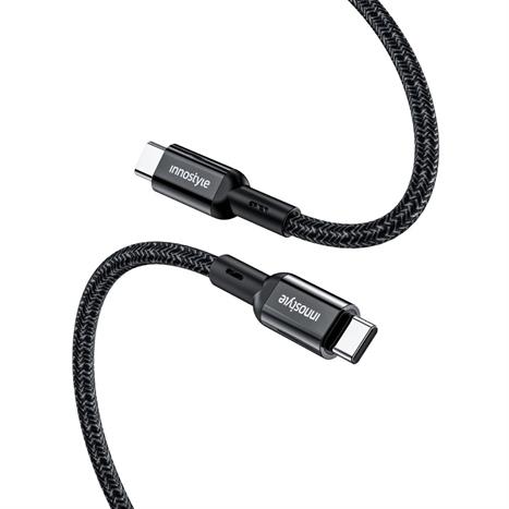 Cáp sạc nhanh và truyền dữ liệu Type-C - Type-C 100W 2m Innostyle ICC200ALBLK Màu Đen