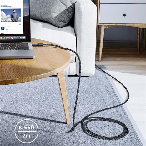 Cáp sạc nhanh và truyền dữ liệu Type-C - Type-C 100W 2m Innostyle ICC200ALBLK Màu Đen