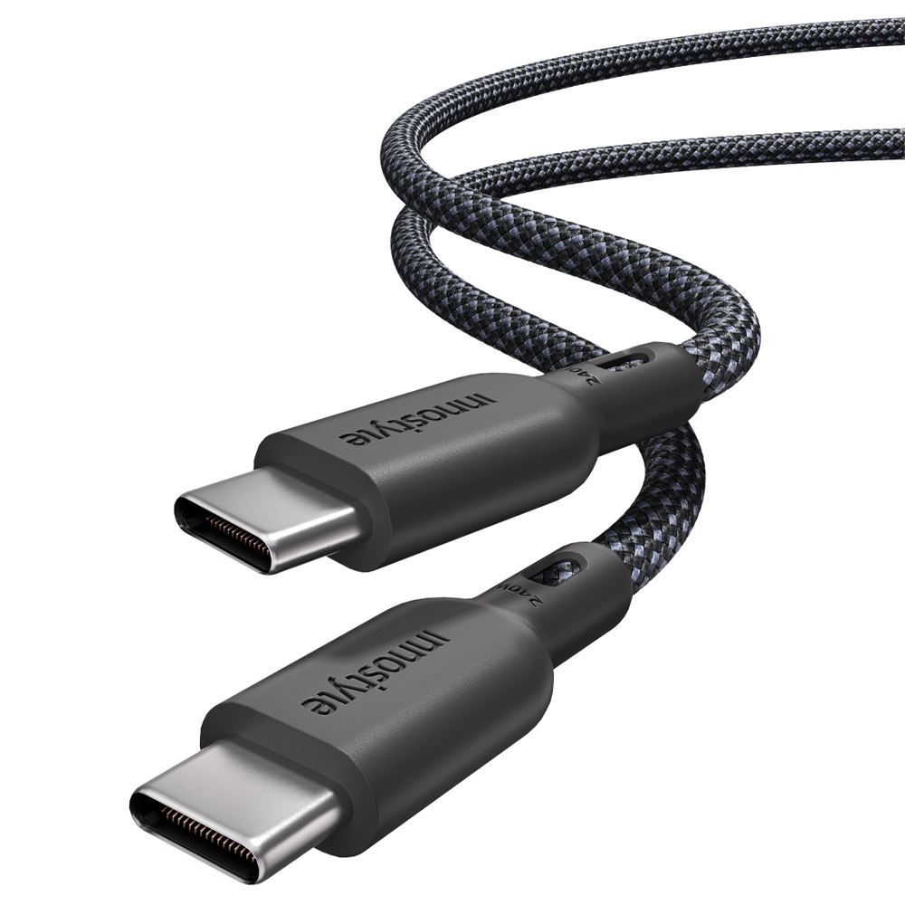 Cáp sạc nhanh và truyền dữ liệu Type-C - Type-C 240W 1.5m Innostyle ICC240BLK Màu Đen