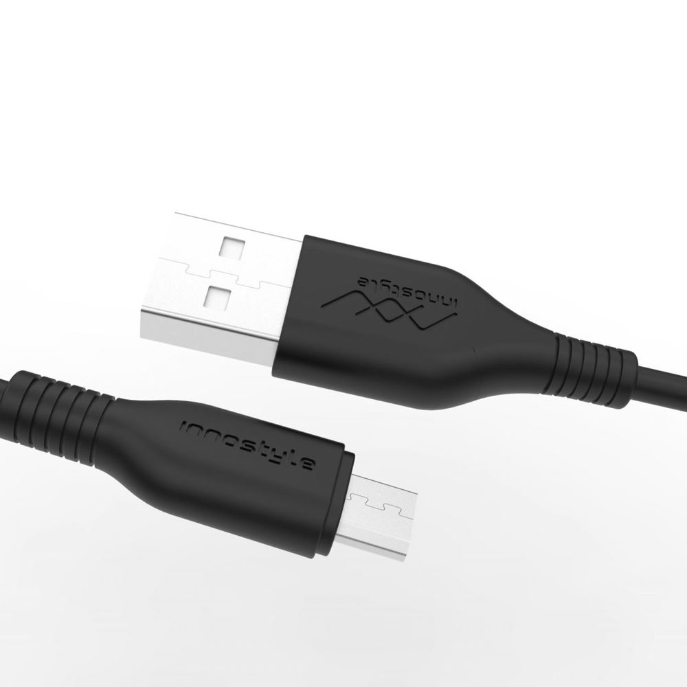 Cáp sạc nhanh và truyền dữ liệu USB-A - Micro USB 10W 1.2m Innostyle J_IAB120_tBLK - 2