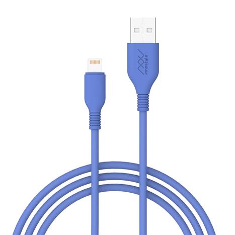 Cáp sạc nhanh và truyền dữ liệu USB-A - Lightning 12W 1.5m Innostyle J_IAL150_ tLBL Màu Xanh Dương