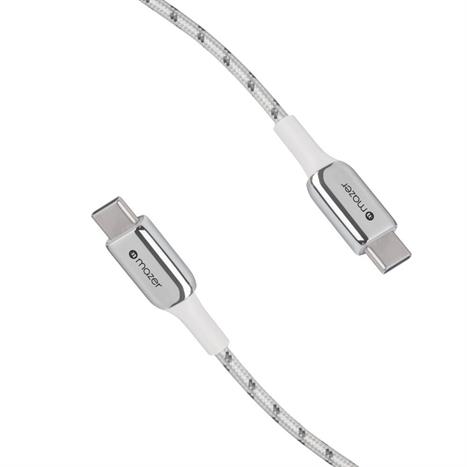 Cáp sạc nhanh và truyền dữ liệu Type-C - Type-C 100W 1.25m Mazer M-PL3PRO-C2C125-WH Màu Đen