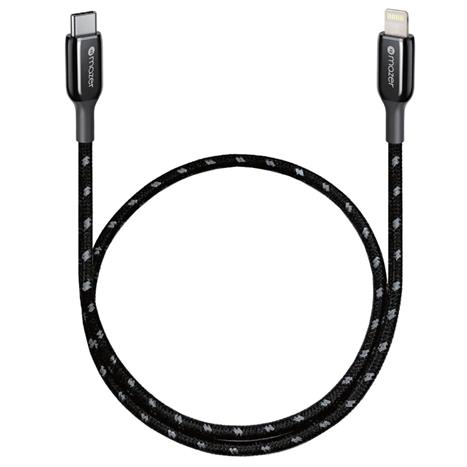 Cáp sạc nhanh và truyền dữ liệu Type-C - Lightning 30W 0.5m Mazer M-PL3Pro-C2L50-BK Màu Đen