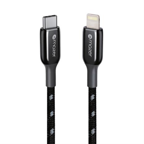 Cáp sạc nhanh và truyền dữ liệu Type-C - Lightning 30W 0.5m Mazer M-PL3Pro-C2L50-BK Màu Đen