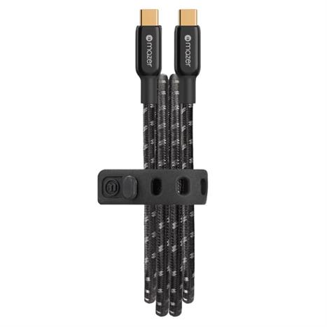Cáp sạc nhanh và truyền dữ liệu Type-C - Type-C 100W 1.25m Mazer M-PL3Pro-C125G2-BK Màu Đen