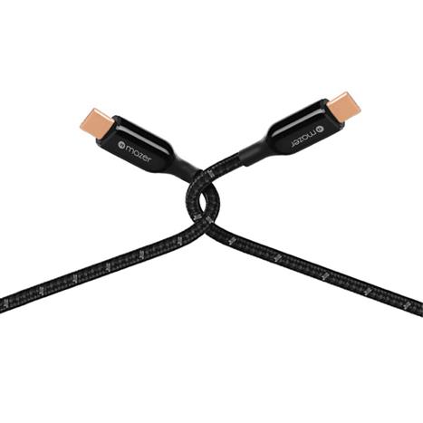 Cáp sạc nhanh và truyền dữ liệu Type-C - Type-C 100W 2.5m Mazer M-PL3Pro-C250G2-BK Màu Đen