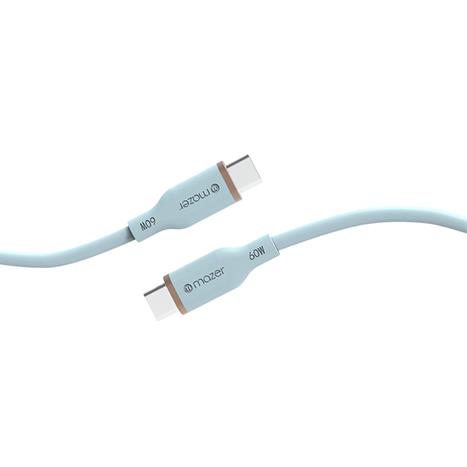 Cáp sạc nhanh và truyền dữ liệu Type-C - Type-C 60W 2.0m Mazer M-FLEX-C265-BL Màu Xanh Dương