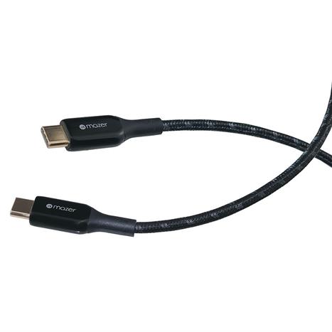 Cáp sạc nhanh và truyền dữ liệu Type-C - Type-C 240W 1.25m Mazer M-PL3Pro-240C125-BK Màu Đen