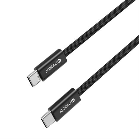 Cáp sạc nhanh và truyền dữ liệu Type-C - Type-C 240W 1m Mazer M-FLEX2-C1M-BK Màu Đen
