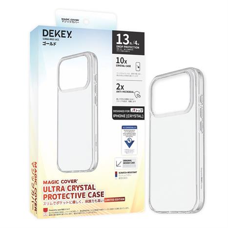 Ốp lưng iPhone 17 Pro Max PC TPU DEKEY Crystal case Màu Trắng