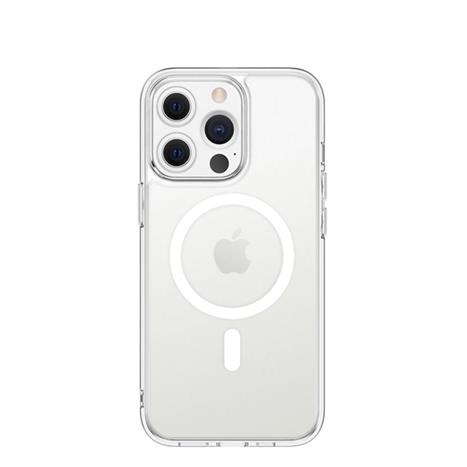 Ốp lưng MagSafe iPhone 13 Pro PC TPU DEKEY Crystal case Màu Trắng