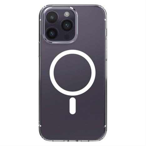 Ốp lưng MagSafe iPhone 14 Pro Max PC TPU DEKEY Crystal case Màu Trắng