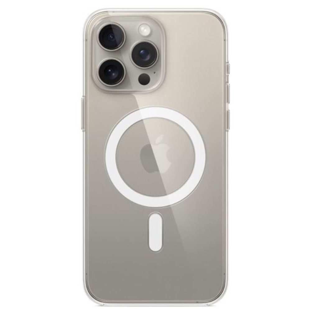 Ốp lưng MagSafe iPhone 15 Pro Max PC TPU DEKEY Crystal case Màu Trắng