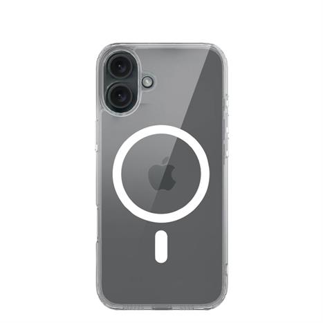 Ốp lưng MagSafe iPhone 16 PC TPU DEKEY Crystal case Màu Trắng