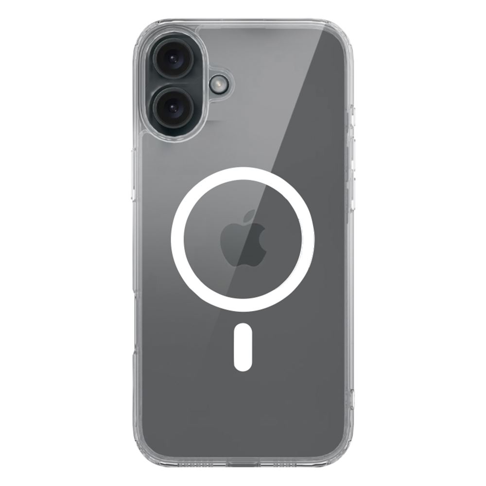 Ốp lưng MagSafe iPhone 16 Plus PC TPU DEKEY Crystal case Màu Trắng