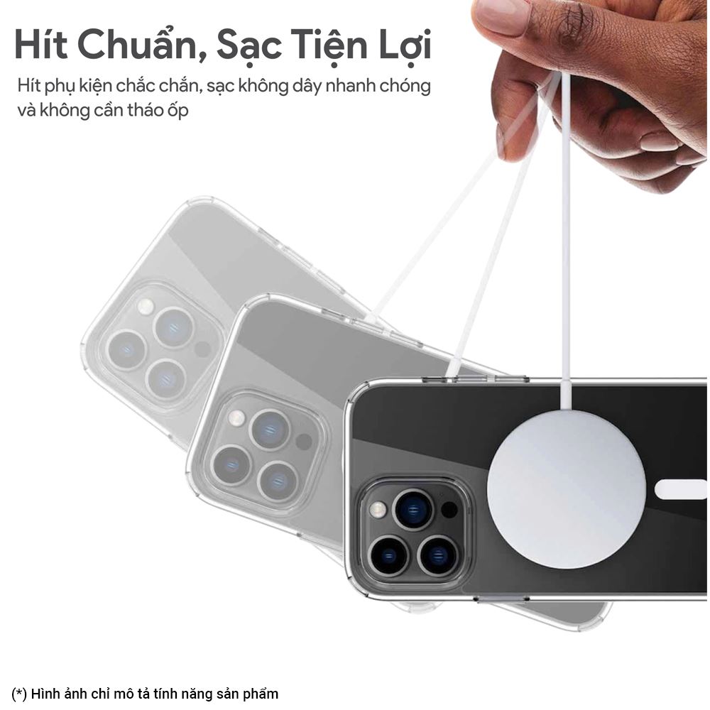 Ốp lưng MagSafe iPhone 17 Pro Max PC TPU DEKEY Crystal case - 6