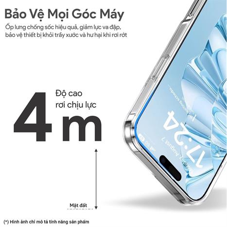 Ốp lưng MagSafe iPhone 17 Pro Max PC TPU DEKEY Crystal case Màu Trắng