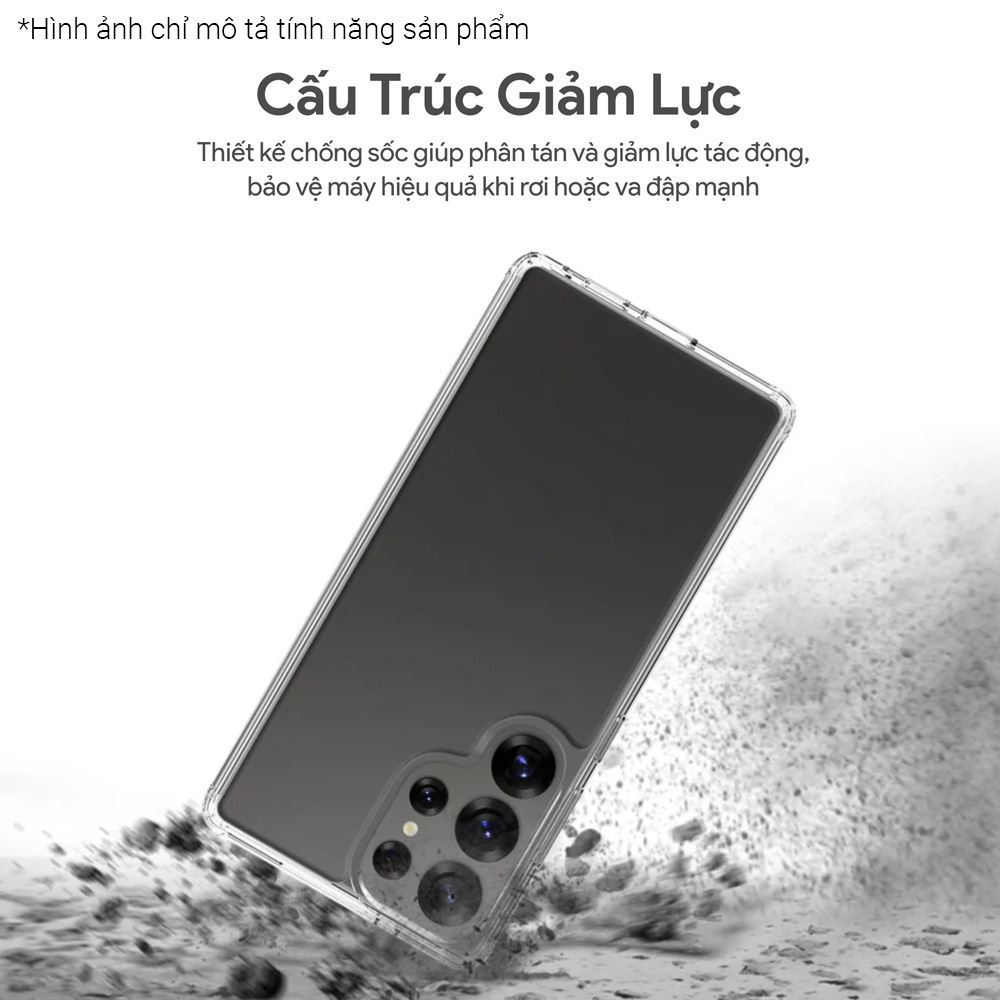 Ốp lưng Samsung Galaxy S24 PC TPU DEKEY Crystal case - 4