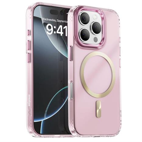 Ốp lưng Magsafe iPhone 16 Pro PC TPU Innostyle MPC-01PK-16P Màu Hồng