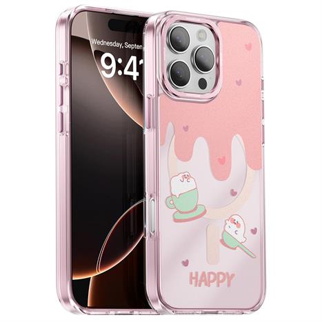 Ốp lưng Magsafe iPhone 16 Pro Max PC TPU Innostyle MPC-PK02-16PM Màu Trắng - Hồng