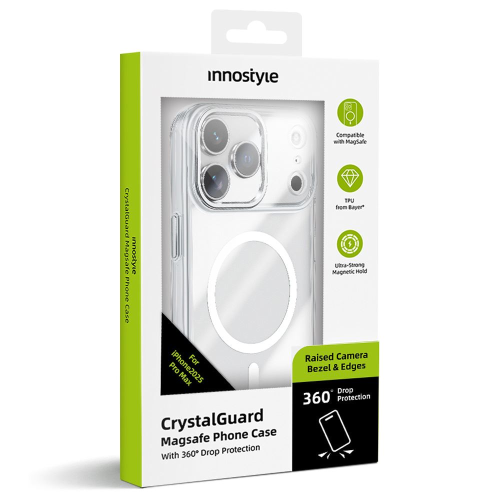 Ốp lưng Magsafe iPhone 17 Pro PC TPU Innostyle CG10TRN-17P Màu Trắng