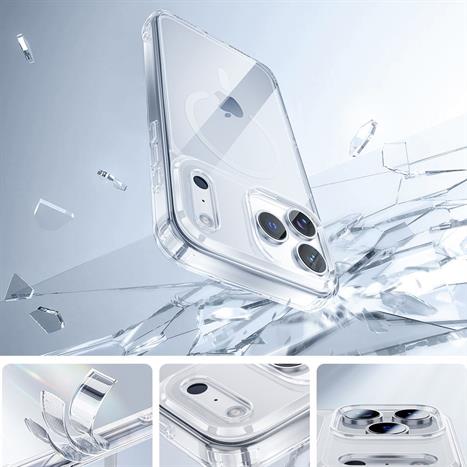 Ốp lưng Magsafe iPhone 17 Pro PC TPU Innostyle CG10TRN-17P Màu Trắng