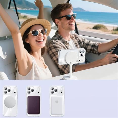 Ốp lưng Magsafe iPhone 17 Pro PC TPU Innostyle CG10TRN-17P Màu Trắng