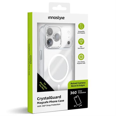 Ốp lưng Magsafe iPhone 17 Pro Max PC TPU Innostyle CG10TRN-17PM Màu Trắng