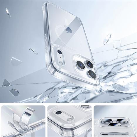 Ốp lưng Magsafe iPhone 17 Pro Max PC TPU Innostyle CG10TRN-17PM Màu Trắng