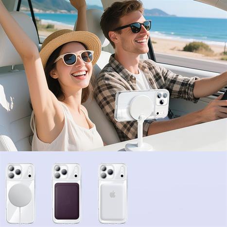 Ốp lưng Magsafe iPhone 17 Pro Max PC TPU Innostyle CG10TRN-17PM Màu Trắng