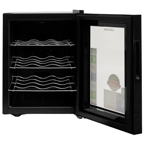 Tủ rượu vang Kocher 12 chai KWEU-1012B Pro Màu Đen