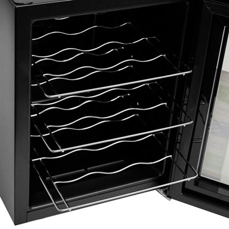 Tủ rượu vang Kocher 12 chai KWEU-1012B Pro Màu Đen