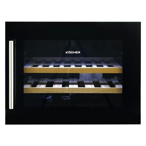 Tủ rượu vang Kocher 28 chai KWEU-1128B Màu Đen