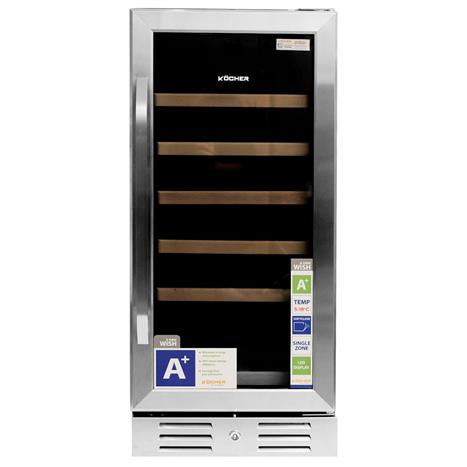 Tủ rượu vang Kocher 31 chai KWEU-1131B Màu Đen