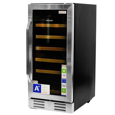 Tủ rượu vang Kocher 31 chai KWEU-1131B Màu Đen