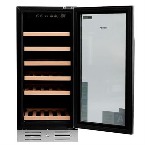 Tủ rượu vang Kocher 31 chai KWEU-1131B Màu Đen