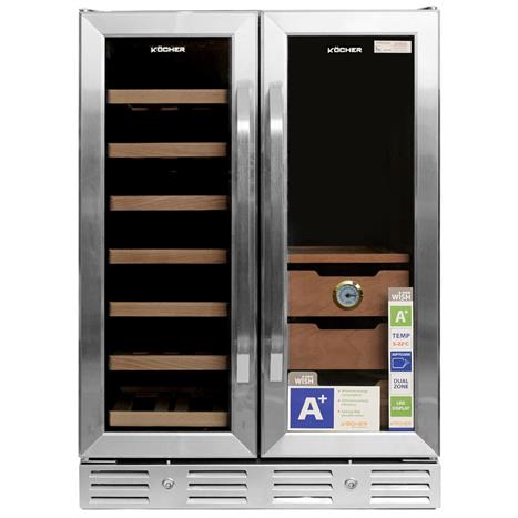 Tủ rượu vang – cigar Kocher 38 chai KCWEU-3338 Màu Đen