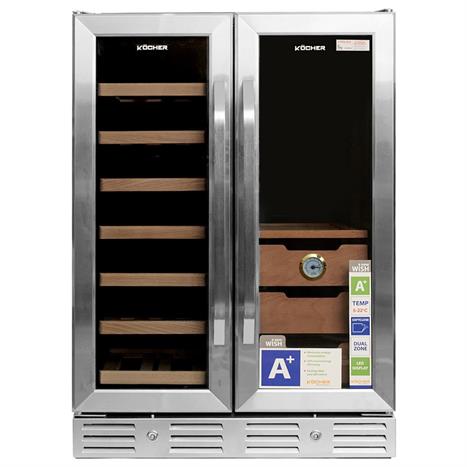 Tủ rượu vang – cigar Kocher 38 chai KCWEU-3338 Màu Đen