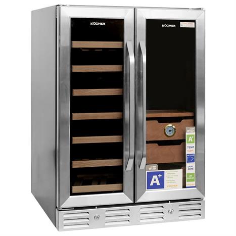 Tủ rượu vang – cigar Kocher 38 chai KCWEU-3338 Màu Đen