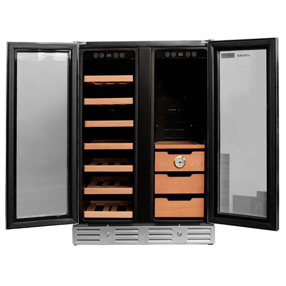 Tủ rượu vang – cigar Kocher 38 chai KCWEU-3338 Màu Đen