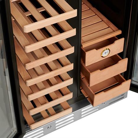 Tủ rượu vang – cigar Kocher 38 chai KCWEU-3338 Màu Đen