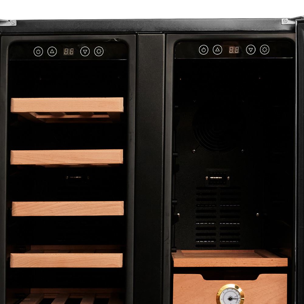 Tủ rượu vang – cigar Kocher 38 chai KCWEU-3338 Màu Đen