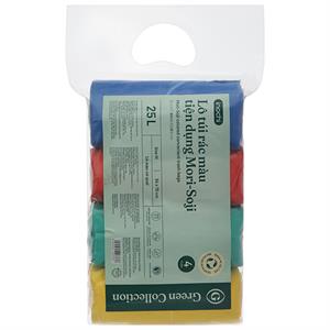 Túi rác tự hủy sinh học Inochi Mori-Soji 23.5 x 5.5 cm*1000gr nhiều màu