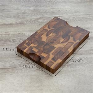 Thớt chặt gỗ tràm chữ nhật 25 x 35 cm Trường Sơn SLC35
