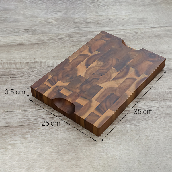 Thớt chặt gỗ tràm chữ nhật 25 x 35 cm Trường Sơn SLC35