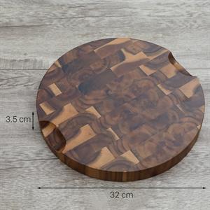 Thớt chặt gỗ tràm tròn 32 cm Trường Sơn SLC32