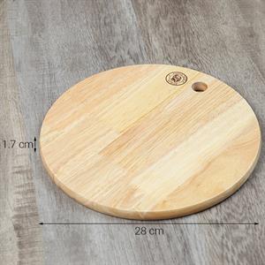 Thớt thái gỗ cao su tròn 28 cm Trường Sơn 280