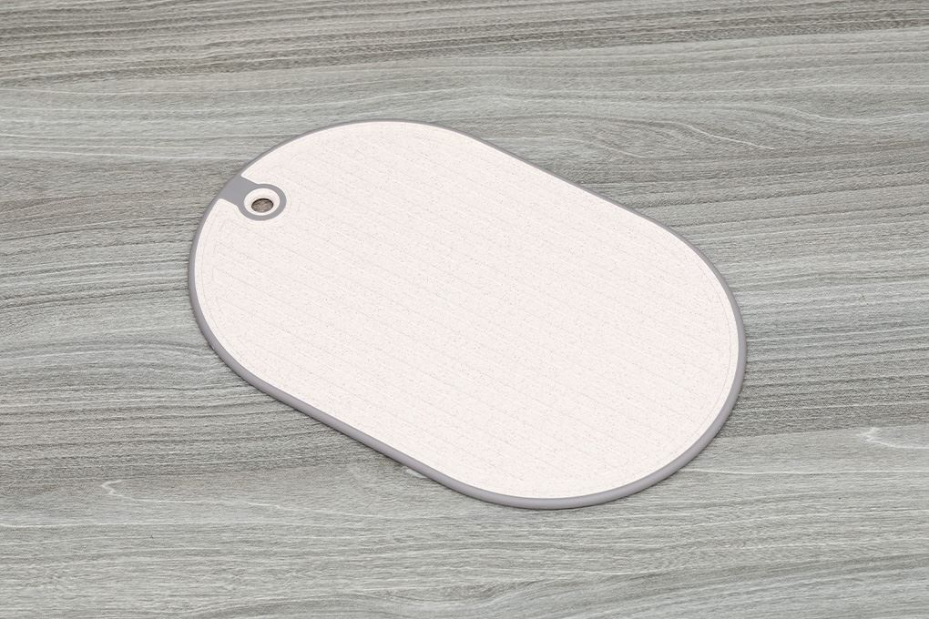 Bộ 2 thớt thái lúa mạch oval tròn 32 x 21 cm, 28 x 19 cm Delites CF7431 Màu Xám