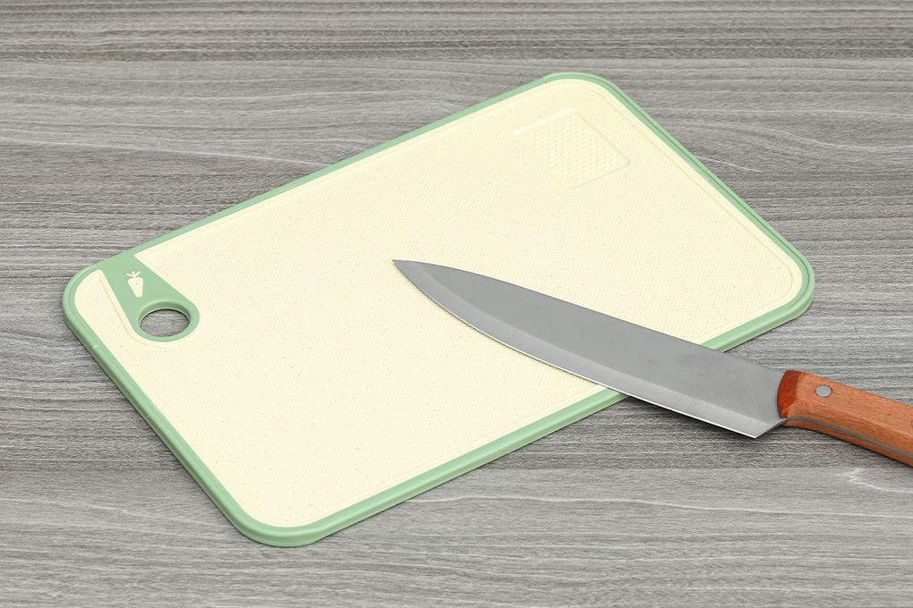 Thớt thái lúa mạch chữ nhật 30 x 20 cm Delites CF7432 Màu Xanh lá